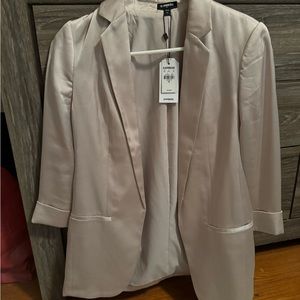 Women’s Express Blazer. Rose Gold/Blush